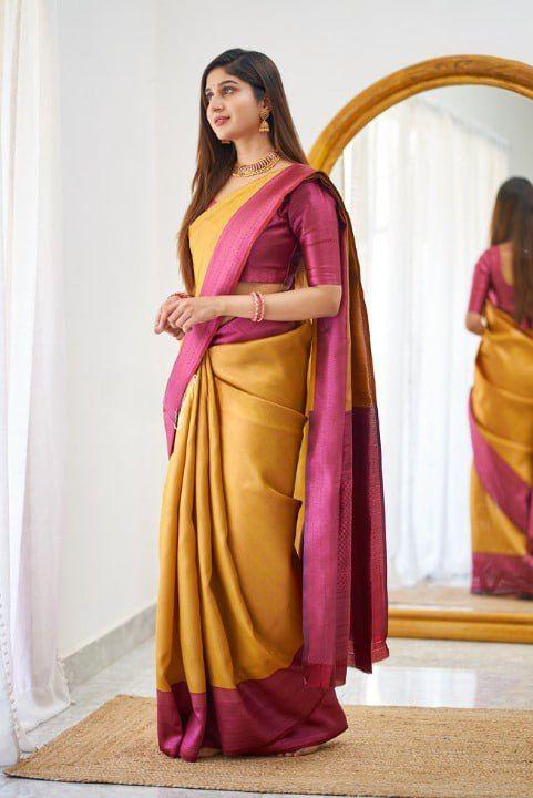 Women's Jacquard Silk Saree