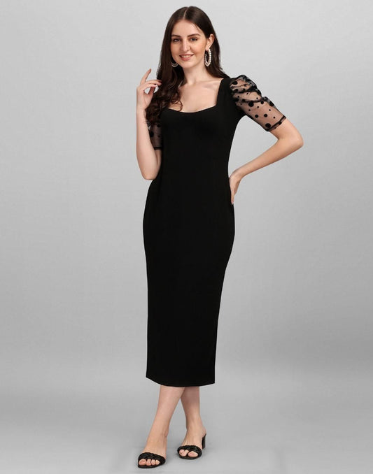 Women Bodycon Black Dress